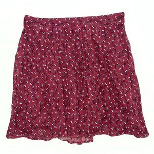 Old Navy, floral, maroon/burgundy short skirt, Size S, NWOT